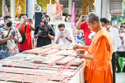 ประมวลภาพพิธีพุทธาภิเษกวัตถุมงคล วัดจุฬามณี ๔ กุมภาพันธ์ ๒๕๖๕