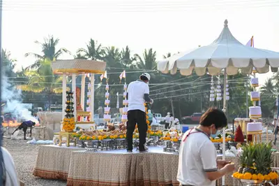 ประมวลภาพพิธีเททองหล่อพระ วัดจุฬามณี ปี ๒๕๖๕