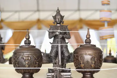 ประมวลภาพพิธีเททองหล่อพระ วัดจุฬามณี ปี ๒๕๖๕