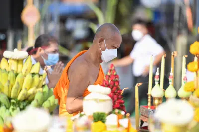 ประมวลภาพพิธีเททองหล่อพระ วัดจุฬามณี ปี ๒๕๖๕