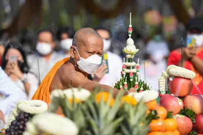 ประมวลภาพพิธีเททองหล่อพระ วัดจุฬามณี ปี ๒๕๖๕