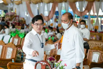 ประมวลภาพพิธีเททองหล่อพระ วัดจุฬามณี ปี ๒๕๖๕