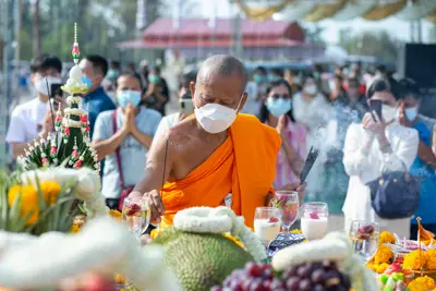 ประมวลภาพพิธีเททองหล่อพระ วัดจุฬามณี ปี ๒๕๖๕