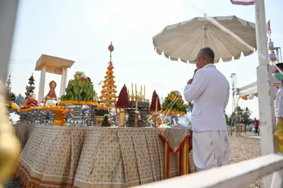 ประมวลภาพพิธีเททองหล่อพระ วัดจุฬามณี ปี ๒๕๖๕