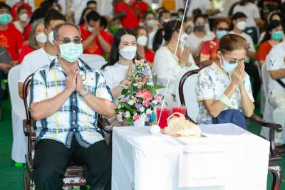 ประมวลภาพพิธีเททองหล่อพระ วัดจุฬามณี ปี ๒๕๖๕