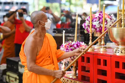 ประมวลภาพพิธีเททองหล่อพระ วัดจุฬามณี ปี ๒๕๖๕