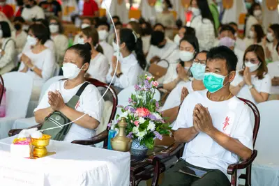 ประมวลภาพพิธีเททองหล่อพระ วัดจุฬามณี ปี ๒๕๖๕