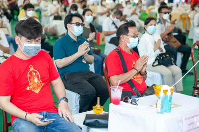 ประมวลภาพพิธีเททองหล่อพระ วัดจุฬามณี ปี ๒๕๖๕