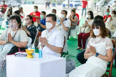 ประมวลภาพพิธีเททองหล่อพระ วัดจุฬามณี ปี ๒๕๖๕