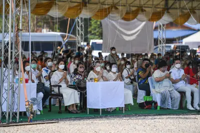 ประมวลภาพพิธีเททองหล่อพระ วัดจุฬามณี ปี ๒๕๖๕