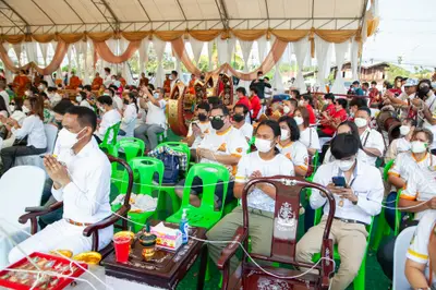 ประมวลภาพพิธีเททองหล่อพระ วัดจุฬามณี ปี ๒๕๖๕