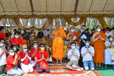 ประมวลภาพพิธีเททองหล่อพระ วัดจุฬามณี ปี ๒๕๖๕