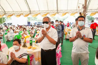 ประมวลภาพพิธีเททองหล่อพระ วัดจุฬามณี ปี ๒๕๖๕