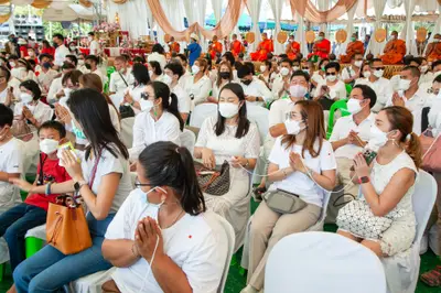 ประมวลภาพพิธีเททองหล่อพระ วัดจุฬามณี ปี ๒๕๖๕