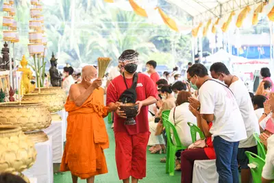 ประมวลภาพพิธีเททองหล่อพระ วัดจุฬามณี ปี ๒๕๖๕