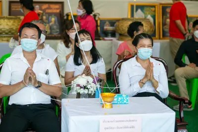 ประมวลภาพพิธีเททองหล่อพระ วัดจุฬามณี ปี ๒๕๖๕