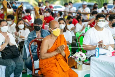 ประมวลภาพพิธีเททองหล่อพระ วัดจุฬามณี ปี ๒๕๖๕