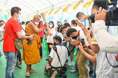 ประมวลภาพพิธีเททองหล่อพระ วัดจุฬามณี ปี ๒๕๖๕