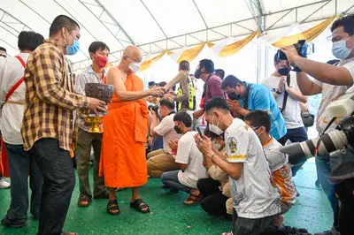 ประมวลภาพพิธีเททองหล่อพระ วัดจุฬามณี ปี ๒๕๖๕