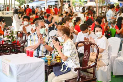 ประมวลภาพพิธีเททองหล่อพระ วัดจุฬามณี ปี ๒๕๖๕
