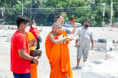ประมวลภาพพิธีเททองหล่อพระ วัดจุฬามณี ปี ๒๕๖๕