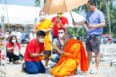 ประมวลภาพพิธีเททองหล่อพระ วัดจุฬามณี ปี ๒๕๖๕