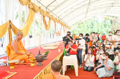 ประมวลภาพพิธีเททองหล่อพระ วัดจุฬามณี ปี ๒๕๖๕