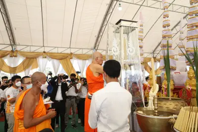 ประมวลภาพพิธีเททองหล่อพระ วัดจุฬามณี ปี ๒๕๖๕
