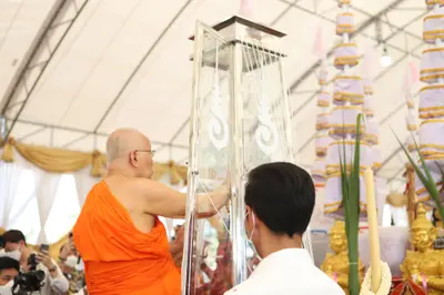 ประมวลภาพพิธีเททองหล่อพระ วัดจุฬามณี ปี ๒๕๖๕