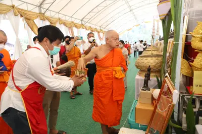 ประมวลภาพพิธีเททองหล่อพระ วัดจุฬามณี ปี ๒๕๖๕