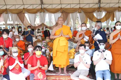 ประมวลภาพพิธีเททองหล่อพระ วัดจุฬามณี ปี ๒๕๖๕