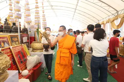 ประมวลภาพพิธีเททองหล่อพระ วัดจุฬามณี ปี ๒๕๖๕