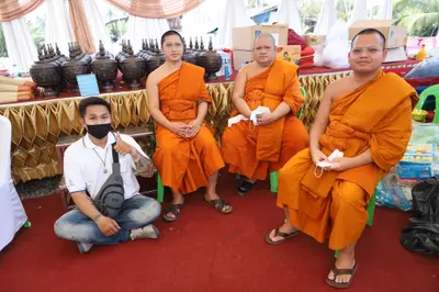 ประมวลภาพพิธีเททองหล่อพระ วัดจุฬามณี ปี ๒๕๖๕