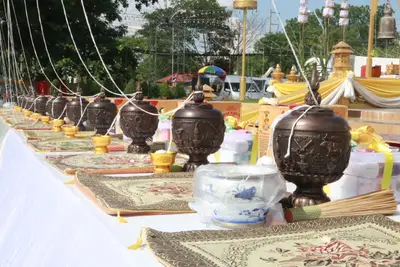 ประมวลภาพพิธีมหาพุทธาภิเษก–เทวาภิเษก รัตนมงคลศาลหลักเมือง สมุทรสงคราม ปี ๒๕๖๕