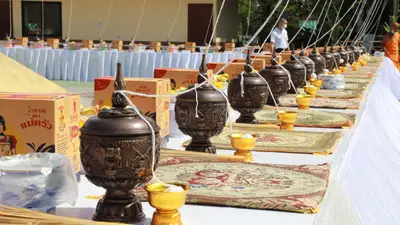 ประมวลภาพพิธีมหาพุทธาภิเษก–เทวาภิเษก รัตนมงคลศาลหลักเมือง สมุทรสงคราม ปี ๒๕๖๕