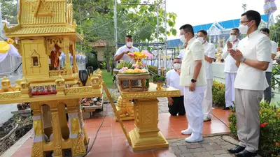 ประมวลภาพพิธีมหาพุทธาภิเษก–เทวาภิเษก รัตนมงคลศาลหลักเมือง สมุทรสงคราม ปี ๒๕๖๕