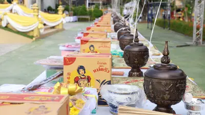 ประมวลภาพพิธีมหาพุทธาภิเษก–เทวาภิเษก รัตนมงคลศาลหลักเมือง สมุทรสงคราม ปี ๒๕๖๕