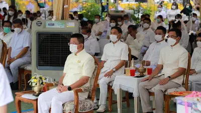 ประมวลภาพพิธีมหาพุทธาภิเษก–เทวาภิเษก รัตนมงคลศาลหลักเมือง สมุทรสงคราม ปี ๒๕๖๕