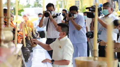 ประมวลภาพพิธีมหาพุทธาภิเษก–เทวาภิเษก รัตนมงคลศาลหลักเมือง สมุทรสงคราม ปี ๒๕๖๕