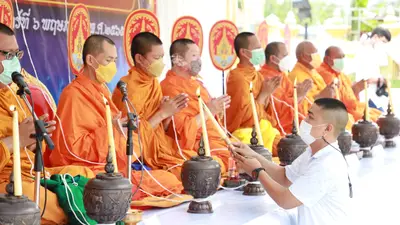 ประมวลภาพพิธีมหาพุทธาภิเษก–เทวาภิเษก รัตนมงคลศาลหลักเมือง สมุทรสงคราม ปี ๒๕๖๕
