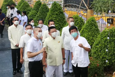 ประมวลภาพพิธีมหาพุทธาภิเษก–เทวาภิเษก รัตนมงคลศาลหลักเมือง สมุทรสงคราม ปี ๒๕๖๕
