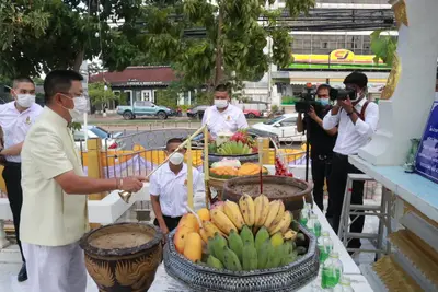 ประมวลภาพพิธีมหาพุทธาภิเษก–เทวาภิเษก รัตนมงคลศาลหลักเมือง สมุทรสงคราม ปี ๒๕๖๕