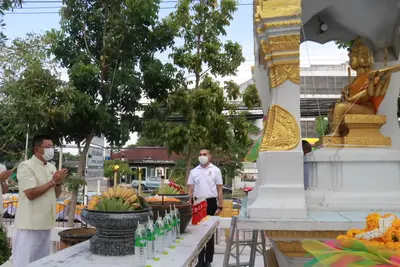 ประมวลภาพพิธีมหาพุทธาภิเษก–เทวาภิเษก รัตนมงคลศาลหลักเมือง สมุทรสงคราม ปี ๒๕๖๕