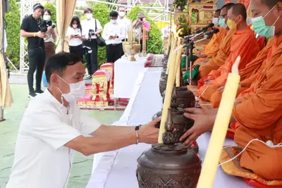 ประมวลภาพพิธีมหาพุทธาภิเษก–เทวาภิเษก รัตนมงคลศาลหลักเมือง สมุทรสงคราม ปี ๒๕๖๕