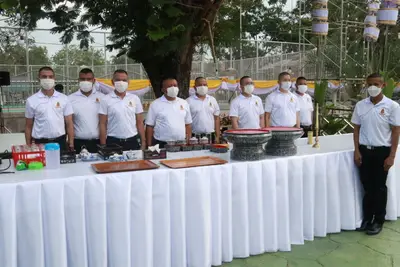 ประมวลภาพพิธีมหาพุทธาภิเษก–เทวาภิเษก รัตนมงคลศาลหลักเมือง สมุทรสงคราม ปี ๒๕๖๕