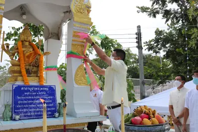 ประมวลภาพพิธีมหาพุทธาภิเษก–เทวาภิเษก รัตนมงคลศาลหลักเมือง สมุทรสงคราม ปี ๒๕๖๕