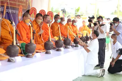 ประมวลภาพพิธีมหาพุทธาภิเษก–เทวาภิเษก รัตนมงคลศาลหลักเมือง สมุทรสงคราม ปี ๒๕๖๕