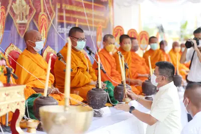 ประมวลภาพพิธีมหาพุทธาภิเษก–เทวาภิเษก รัตนมงคลศาลหลักเมือง สมุทรสงคราม ปี ๒๕๖๕