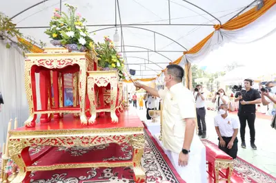 ประมวลภาพพิธีมหาพุทธาภิเษก–เทวาภิเษก รัตนมงคลศาลหลักเมือง สมุทรสงคราม ปี ๒๕๖๕