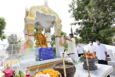 ประมวลภาพพิธีมหาพุทธาภิเษก–เทวาภิเษก รัตนมงคลศาลหลักเมือง สมุทรสงคราม ปี ๒๕๖๕